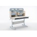 Children Kids Multifunctional Adjustable Study Desk with Double-Winged Swivel Chair